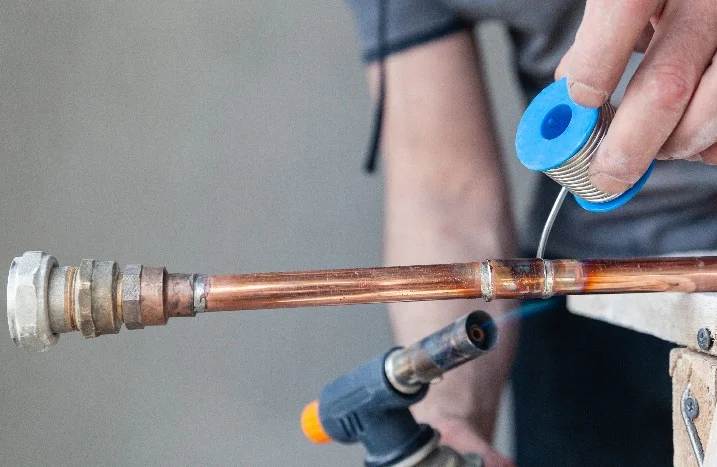 Kupferrohr löten mit Gasbrenner