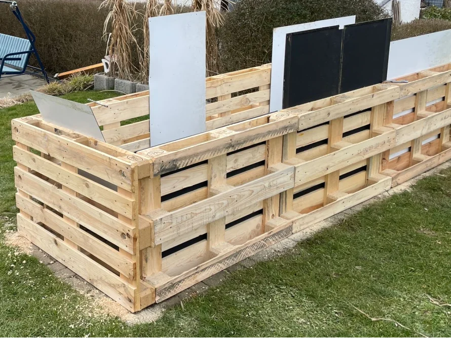 Holzrahmen aus Paletten