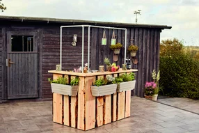 Gartenbar aus Holz