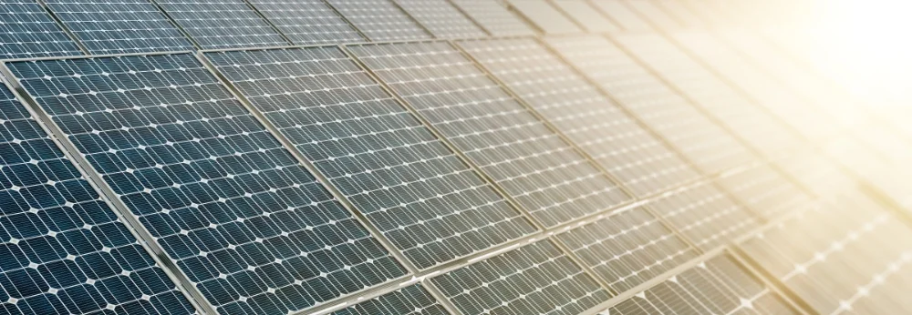 Solarpanele in der Nahaufnahme