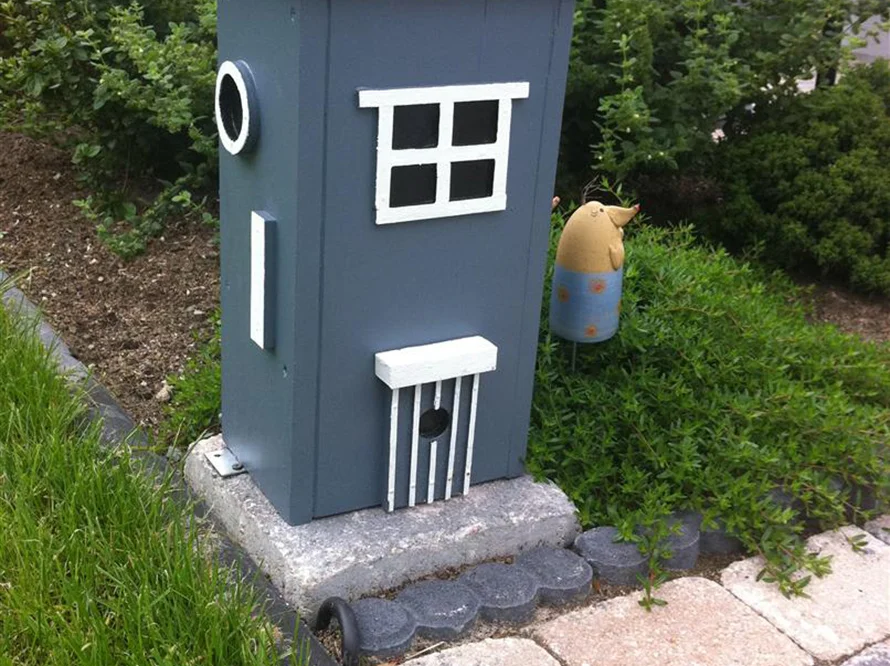 Häuschen für Gartensteckdosen