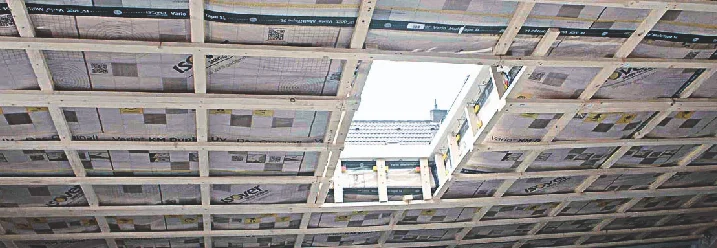 Dachgeschoss mit Dämmung und Dachfenster
